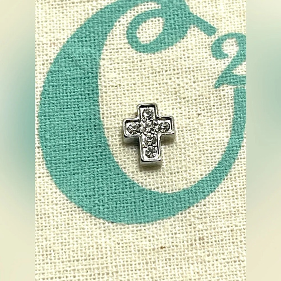 Origami Owl Jewelry - Origami Owl LIving Lockets HTF Retired  Original Crystal Cross Floating Charm
